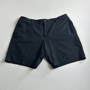 Under Armour Shorts‎ Mens Size 40 Black Flat Front Golf Chino Performance Active